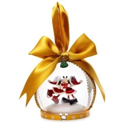 Disney Holiday Ornament - Turn Of The Century - Mickey & Minnie Globe