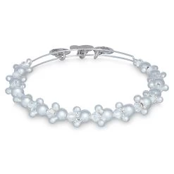 Disney Alex & Ani Bracelet - Mickey And Minnie Icon Beaded - Silver