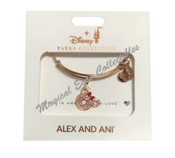 Disney Alex & Ani Bracelet - Disney Treats - Minnie Donut - Rose Gold