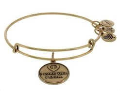 Disney Alex And Ani Bracelet - Star Wars - I Love You - Gold