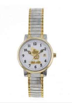 Disney Wrist Watch For Women - Mickey Mouse Expandable - Silver/Gold