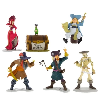 Disney Figurine Play Set - Pirates Of The Caribbean - 6 Piece