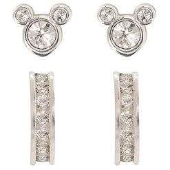 Disney Earrings Set - Mickey Icon And Hoop Set - 2 Piece