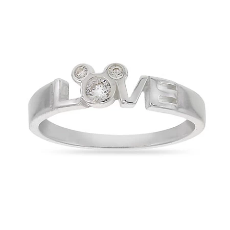 Disney Ring - Mickey Mouse Icon - LOVE - Silver