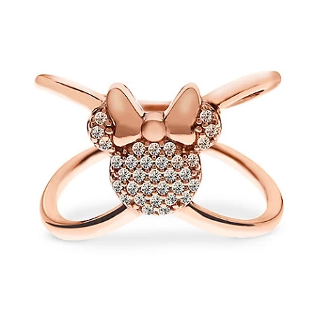 Disney Rebecca Hook Ring - Minnie Mouse X Ring - Rose Gold