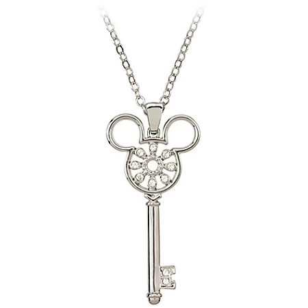 Disney Arribas Necklace - Mickey Mouse Icon Key - Flower