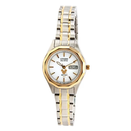 Disney Wrist Watch For Women - Citizen Mickey Eco-Drive - Duo Tone