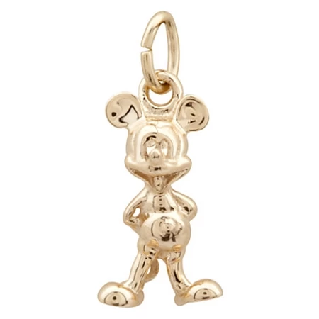 Disney Dangle Charm - Mickey Mouse Gold Charm - 14K