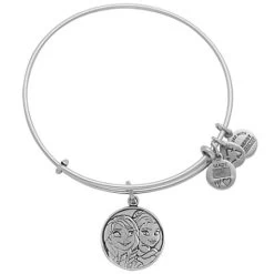 Disney Alex And Ani Charm Bracelet - Elsa And Anna - Silver