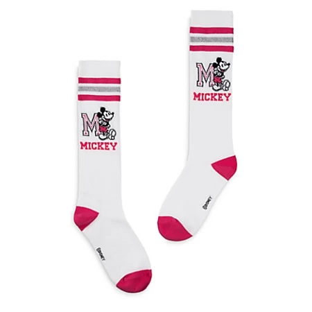 Disney Socks For Women - Mickey Mouse Varsity Knee Socks