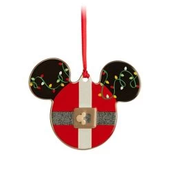 Disney Disc Ornament - Mickey Mouse Icon - Santa Mickey
