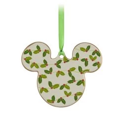 Disney Disc Ornament - Mickey Mouse - Holly