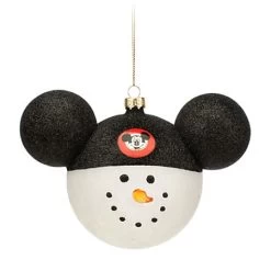 Disney Mickey Ears Icon Ornament - Snowman - Mickey Mouse Club