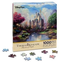 Disney Puzzle - Walt Disney World Cinderella Castle Puzzle By Thomas Kinkade