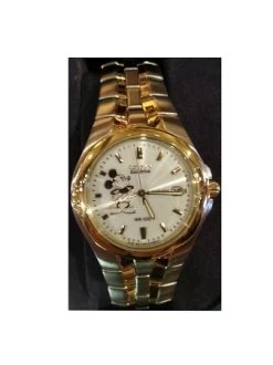 Disney Wrist Watch - Citizen Mickey Mouse For Men - Silver & Gold