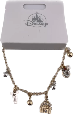 Disney Bracelet - Cinderella Castle, Mickey & Minnie Charms