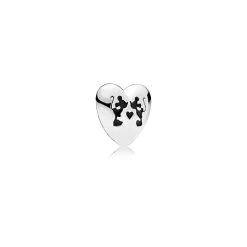 Disney Pandora Charm - Mickey And Minnie Mouse Heart - Petite