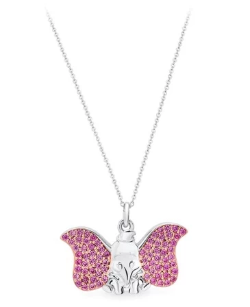 Disney Crislu Necklace - Dumbo - Sterling Silver