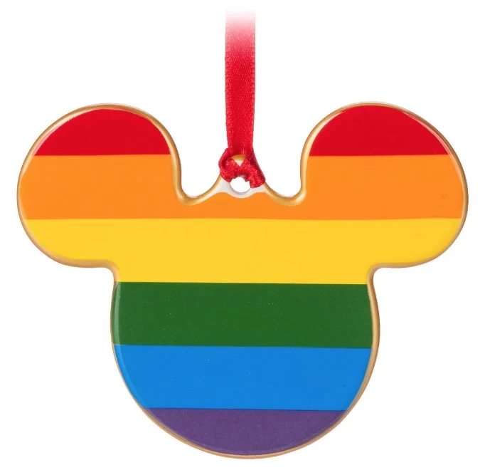 Disney Disc Ornament - Rainbow Mickey Mouse