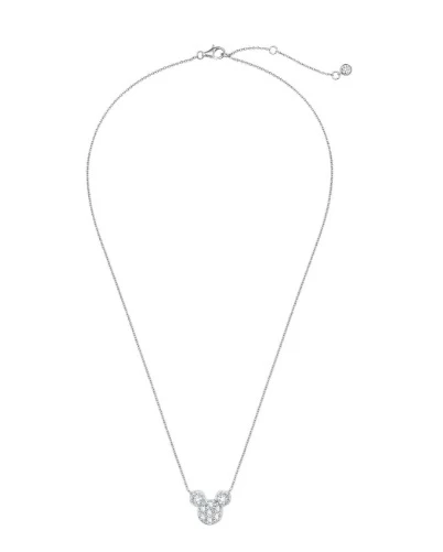 Disney Crislu Necklace For Kids - Mickey Mouse Icon - 2 Color Choices