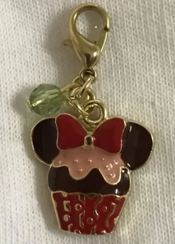 Disney Dangle Charm - Charmed In The Park - Minnie Mouse Cupcake