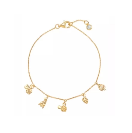 Disney Crislu Bracelet - Mickey Mouse And Friends Charms