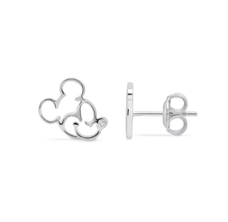 Disney Crislu Earrings - Mickey Mouse Profile