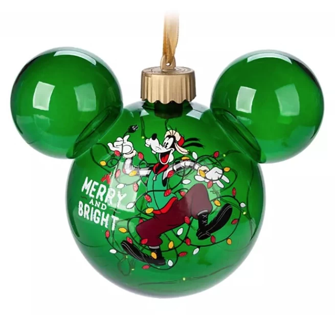Disney Mickey Ears Icon Ornament - Goofy Light-Up - Merry And Bright