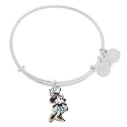 Disney Alex And Ani Bracelet - Minnie Mouse Figural Bangle - Silver
