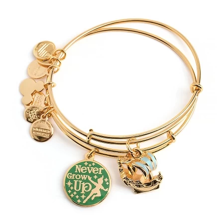 Disney Alex And Ani Bracelet Set - Peter Pan - Never Grow Up