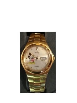 Disney Wrist Watch - Mickey Mouse - Citizen Eco-Drive For Men - Gold