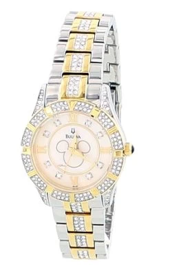 Disney Wrist Watch For Women - Bulova - Mickey Icon Crystal