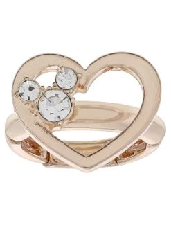 Disney Ring - Mickey Icon In Heart - Gold