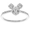 Disney Ring - Mickey Mouse Clear Icon - Silver