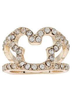 Disney Ring - Rhinestone Mickey Icon Crown - Rose Gold