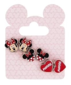 Disney Earrings Set - Minnie Mouse - Set Of 3