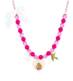 Disney Princess Necklace - Aurora Heart Beaded