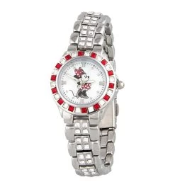Disney Wrist Watch For Women - Minnie Rhinestone Bezel - Sutton
