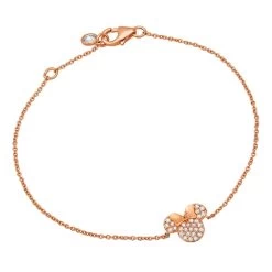 Disney CRISLU Bracelet - Minnie Mouse Icon - Rose Gold