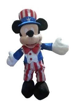 Disney Plush - Mickey Mouse - Patriotic - Red White Blue