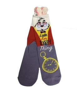 Disney Socks For Adults - White Rabbit - Late For Everything
