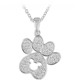 Disney Rebecca Hook Necklace - Mickey Mouse Paw