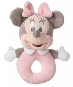 Disney Plush Rattle For Baby - Minnie Mouse - Pink