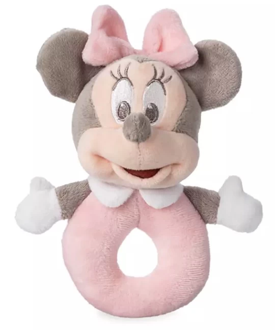 Disney Plush Rattle For Baby - Minnie Mouse - Pink