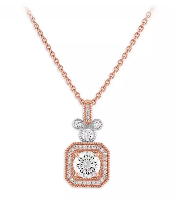 Disney Rebecca Hook Necklace - Mickey Mouse Square