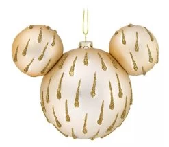 Disney Mickey Ears Icon Ornament - Mickey Mouse Icon - Gold Drops