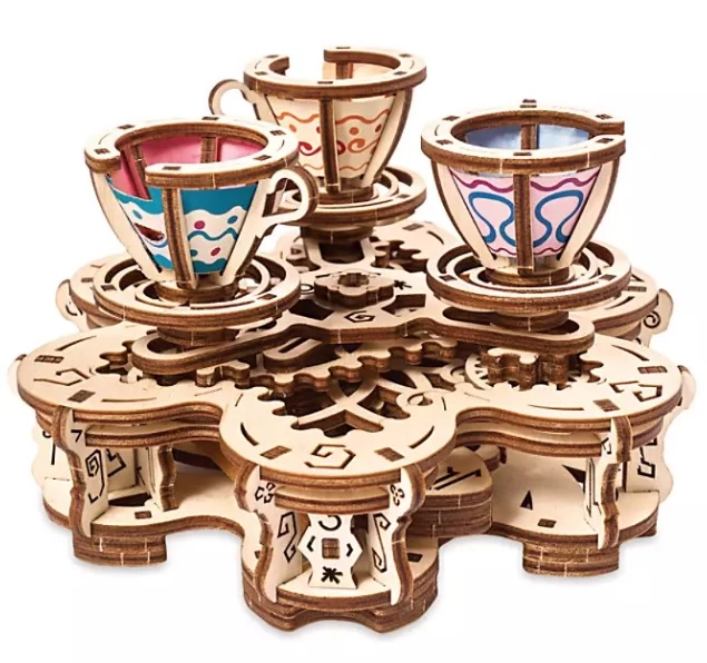 Disney UGears Puzzle - Mad Tea Party Attraction - Wood