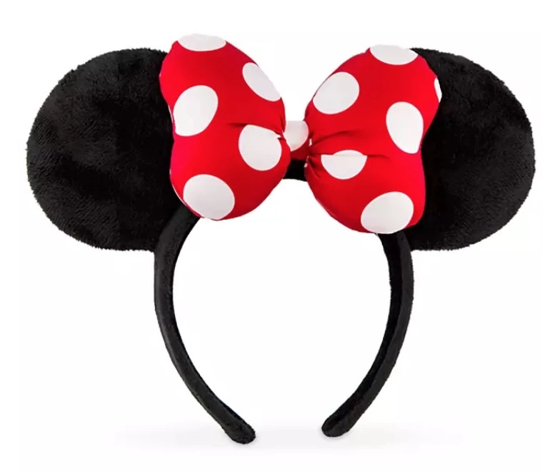 Disney Ears Headband - Minnie Mouse Satin - Polka Dot Bow