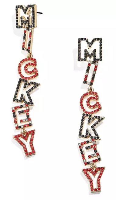 Disney BaubleBar Earrings - Mickey Mouse Lettering