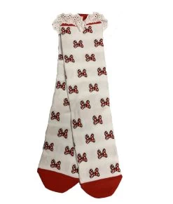 Disney Socks For Adults - Minnie Mouse - Red Bows